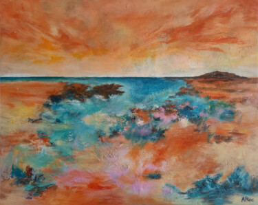 Peinture intitulée "Promesse de l'Aube" par Aurélie Rocheta, Œuvre d'art originale, Acrylique
