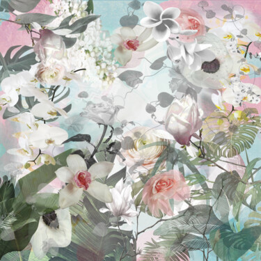 Digitale Kunst getiteld "Spring blossom" door Larisa Siverina, Origineel Kunstwerk, Digitale collage
