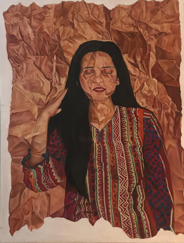 绘画 标题为“A WOMEN” 由Laiba Ayub Ayub, 原创艺术品, 油