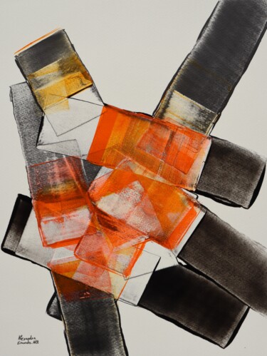 Painting titled "Peinture graphite,…" by Alexandre Emonds-Alt, Original Artwork, Acrylic