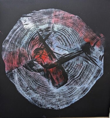 Prenten & gravures getiteld "Cernes" door Gilles Nickelsen, Origineel Kunstwerk, Monotype