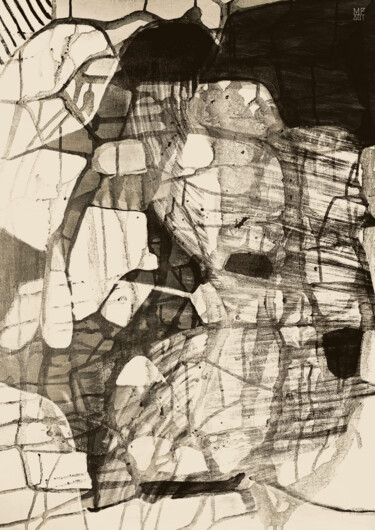 数字艺术 标题为“Chaotic Day” 由Marta Florczyk Art, 原创艺术品, 数字拼贴
