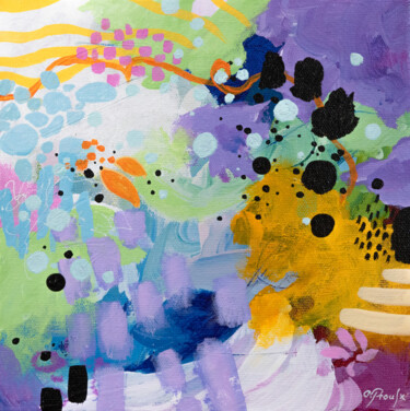 Painting titled "When the wind blows" by Chantal Proulx, Original Artwork, Acrylic Mounted on Wood Stretcher frame