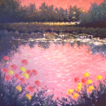 Painting titled "Morceau de mur impr…" by François-Pierre Bleau (Dit Zéro Zoo), Original Artwork, Oil