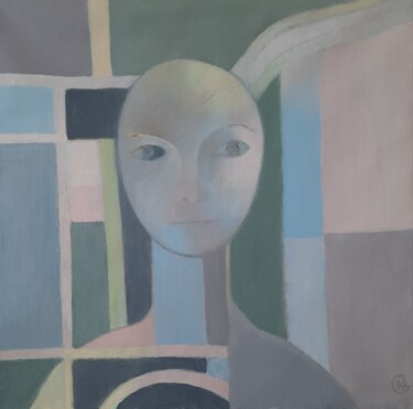 Peinture intitulée "En équilibre" par Nathalie Gautier, Œuvre d'art originale, Huile Monté sur Châssis en bois