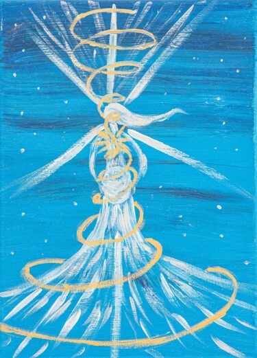 Peinture intitulée "Autoportrait: In th…" par Elaine St Clair, Œuvre d'art originale, Acrylique Monté sur Châssis en bois