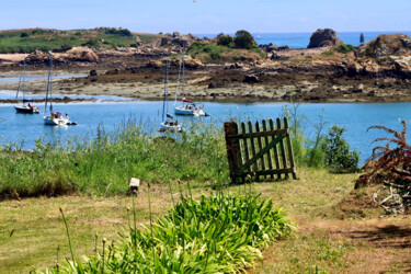 「Île de Bréhat, port…」というタイトルの写真撮影 Pierre-Yves Rospabéによって, オリジナルのアートワーク, 操作されていない写真