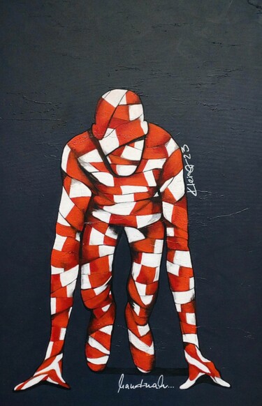Peinture intitulée "HAUTNAH" par Ute Kleist, Œuvre d'art originale, Acrylique