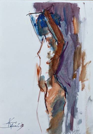 绘画 标题为“Spring sketch N2” 由Kseniia Kozhakhanova, 原创艺术品, 油