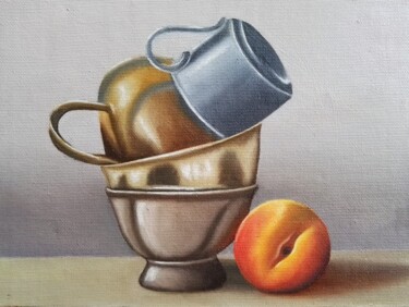 Ζωγραφική με τίτλο "Peinture a l`huile,…" από Steivan Loundou, Αυθεντικά έργα τέχνης, Λάδι Τοποθετήθηκε στο Χαρτόνι