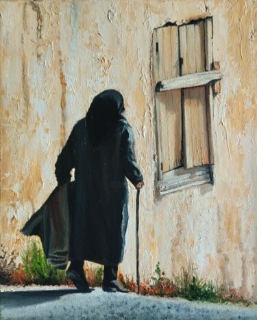 Peinture intitulée "Keep going" par Antonina Leshchenko, Œuvre d'art originale, Huile Monté sur Châssis en bois