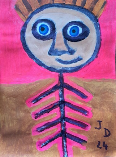 Painting titled "Prédisposition" by Jacques Desvaux (JD), Original Artwork, Acrylic