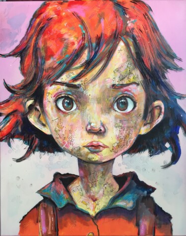Peinture intitulée "Jean-Luc" par Pascal Fairier, Œuvre d'art originale, Acrylique