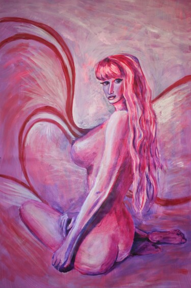 Barbie Painting 绘画 标题为“Barbie Painting” 由Aleksandra Cherepanova, 原创艺术品, 丙烯