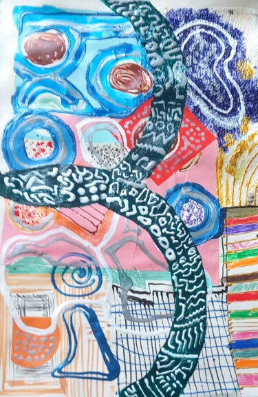 Collages titled "Untiteld9" by Ronnie Kolner, Original Artwork, Collages