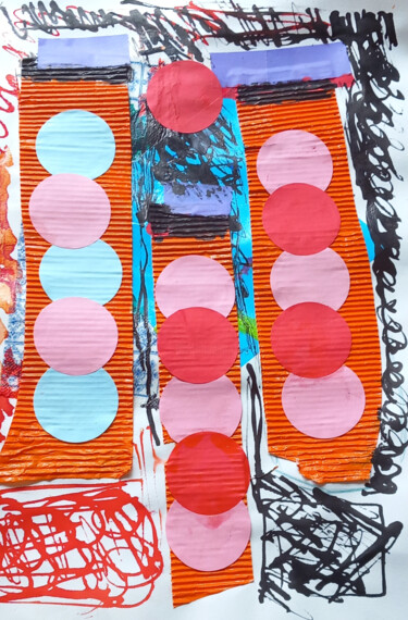 Collages titled "Untiteld12" by Ronnie Kolner, Original Artwork, Collages