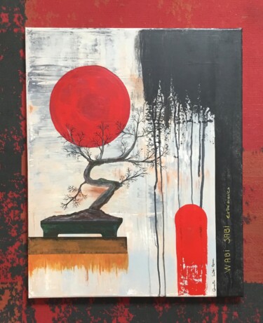 Peinture intitulée "Wabi Sabi 2" par Quentin Saint Roman, Œuvre d'art originale, Acrylique