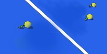 Digital Arts titled "tennis scara" by Patrick Machevin, Original Artwork, 2D Digital Work