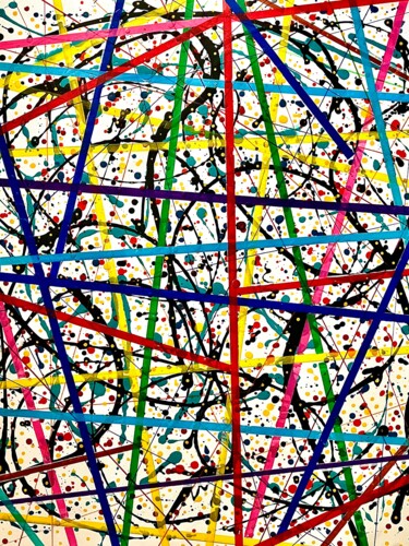 Painting titled "Liearpoin1" by Conceycam, Original Artwork, Acrylic Mounted on Wood Stretcher frame