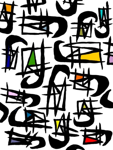 数字艺术 标题为“FV Visa” 由Franck Vidal, 原创艺术品, 数字油画