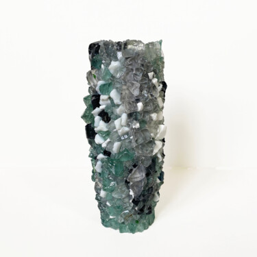 雕塑 标题为“Vase Grey-Green. Lo…” 由Elena Kirillova, 原创艺术品, 镶嵌