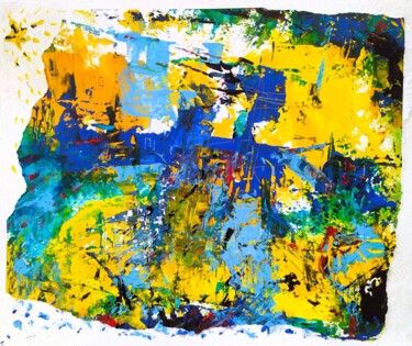 Peinture intitulée "sirène" par Franck Werner, Œuvre d'art originale, Acrylique