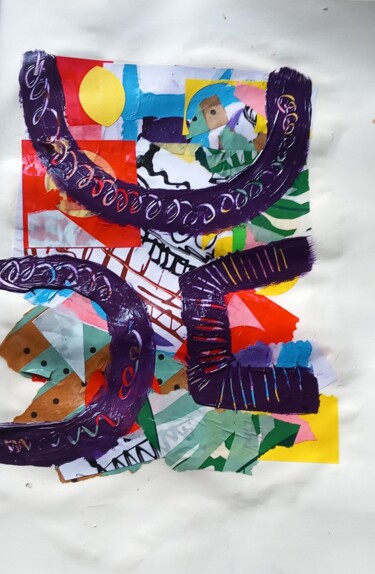 Collages titled "Ohio" by Ronnie Kolner, Original Artwork, Collages