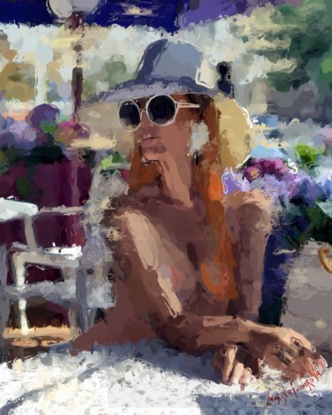 Deep Summer, portrait beautiful Lady 绘画 标题为“Deep Summer, portra…” 由Marina Fedorova, 原创艺术品, 油
