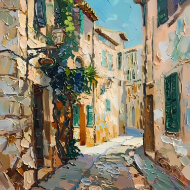 绘画 标题为“Street Scene 1” 由Elena Avanesova, 原创艺术品, 油