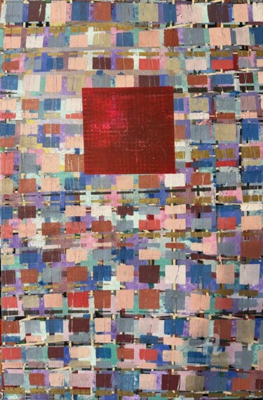 Painting titled "Flower Moon: Signal…" by John Long, Original Artwork, Acrylic