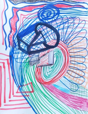 图画 标题为“Untiteld23” 由Ronnie Kolner, 原创艺术品, 标记