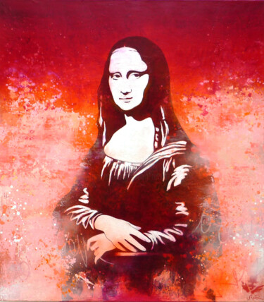 绘画 标题为“mona lisa” 由Gilbert Retsin, 原创艺术品, 丙烯