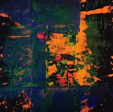绘画 标题为“Life 3” 由George Von Klitzing, 原创艺术品, 丙烯 安装在木质担架架上