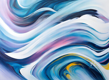 Ethereal Symphony Painting titled "Ethereal Symphony" by Olga Guseva, Original Artwork, Acrylic Mounted on Wood Panel