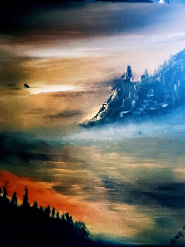 Peinture intitulée "Why" par Pascal Jung, Œuvre d'art originale, Huile
