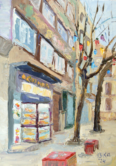 "Old city" başlıklı Tablo Viktoriia Slavinska tarafından, Orijinal sanat, Petrol