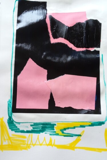 Collages titled "Zonder titel3" by Ronnie Kolner, Original Artwork, Collages