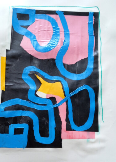 拼贴 标题为“Zonder titel4” 由Ronnie Kolner, 原创艺术品, 拼贴