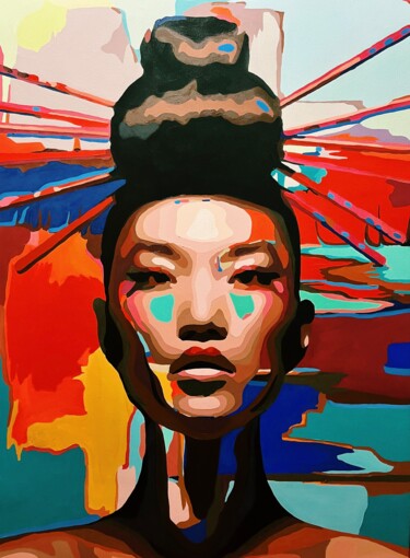 Peinture intitulée "Free worldview" par Nana Artamonova, Œuvre d'art originale, Huile