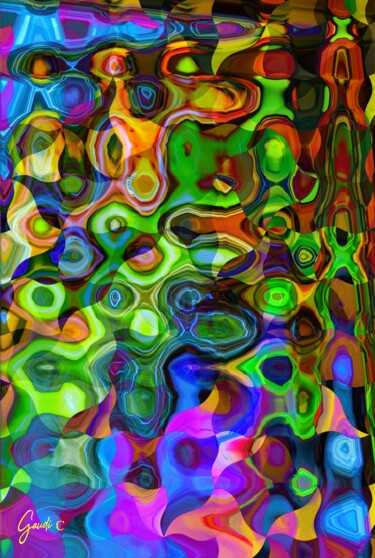 Arts numériques intitulée "Aqualytic" par Gaudi .C, Œuvre d'art originale, Travail numérique 2D