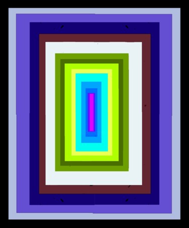 Digital Arts titled "Color Shift in Rect…" by Ken Lerner, Original Artwork, 2D Digital Work