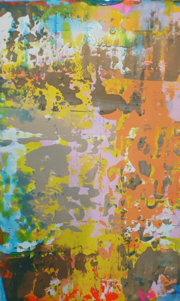 Pittura intitolato "Easy" da George Von Klitzing, Opera d'arte originale, Acrilico Montato su Telaio per barella in legno