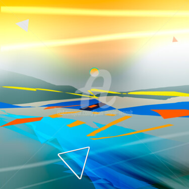 Digitale Kunst mit dem Titel "Changement de direc…" von Jean-Marie Renault, Original-Kunstwerk, Digitale Malerei