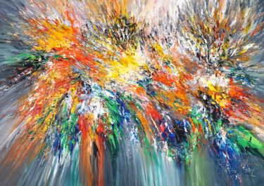 Vitality M 3 Schilderij getiteld "Vitality M 3" door Peter Nottrott, Origineel Kunstwerk, Acryl