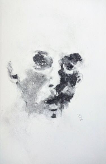 Disegno intitolato "I don't remember" da Diana Knepper, Opera d'arte originale, Carbone