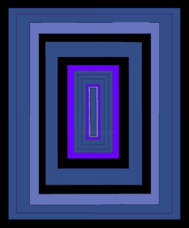 Color Shift in Rectangles 3b5f Digital Arts titled "Color Shift in Rect…" by Ken Lerner, Original Artwork, Digital Painting