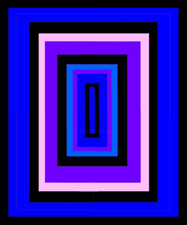 Color Shift in Rectangles 3b5f2 数字艺术 标题为“Color Shift in Rect…” 由Ken Lerner, 原创艺术品, 2D数字工作