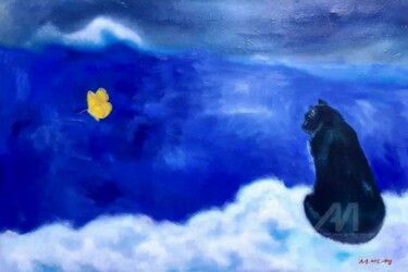 Solitude and Hope: Yearning Flight ( Print Only) 绘画 标题为“Solitude and Hope:…” 由Yeon-Gyeong Seo (Seo), 原创艺术品, 油