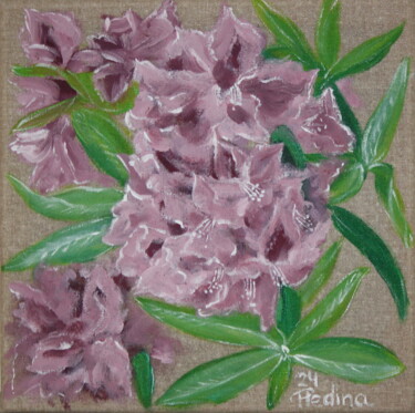 Miniature 3 the Alpine Roses 绘画 标题为“Miniature 3 the Alp…” 由Krsart, 原创艺术品, 丙烯