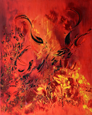 Painting titled "Abstract Mai 2024 (…" by Yann Pelcat, Original Artwork, Oil